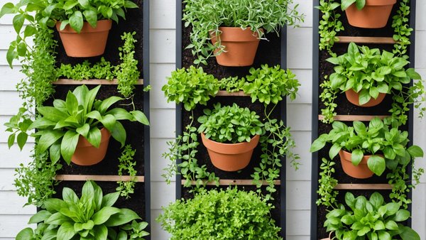 Quelle combinaison de plantes aromatiques pour un jardin vertical ludique et utile?