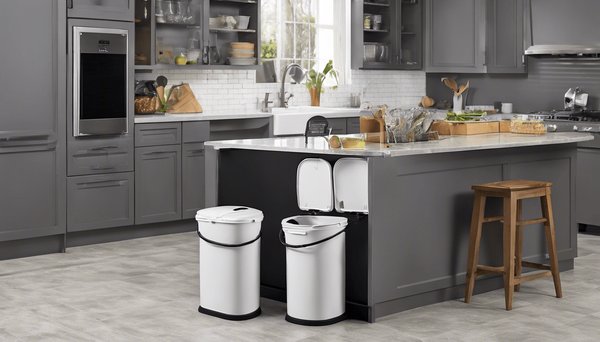 Des idées de poubelles de cuisine alliant design et utilité