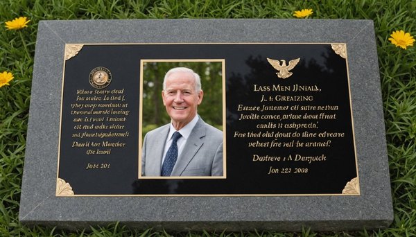 Personnalisez une plaque funéraire pour un dernier hommage touchant